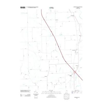 2013 Map of Jonesville, 2013 Print