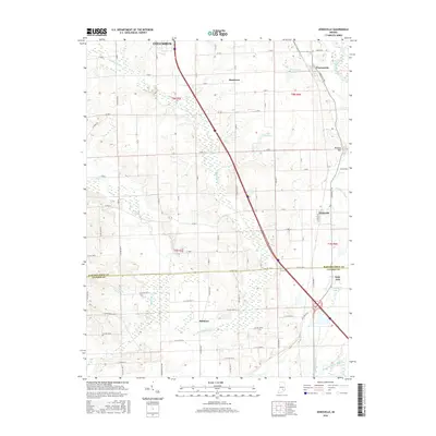 2016 Map of Jonesville, 2016 Print