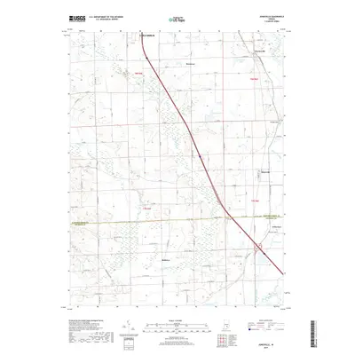 2019 Map of Jonesville, 2019 Print