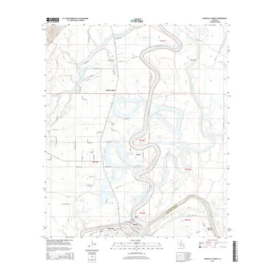 2015 Map of Jonesville North, 2015 Print