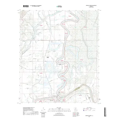 2018 Map of Jonesville North, 2018 Print