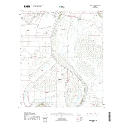 2018 Map of Jonesville South, 2018 Print