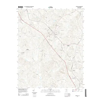 2014 Map of Jonesville, 2014 Print