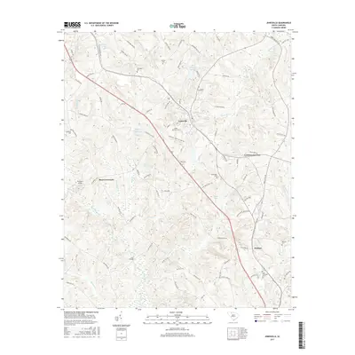2017 Map of Jonesville, 2017 Print