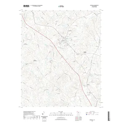 2020 Map of Jonesville, 2020 Print