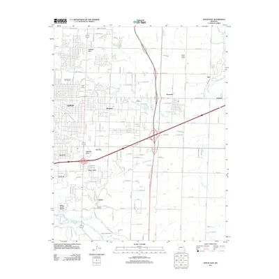 2011 Map of Joplin East, 2011 Print