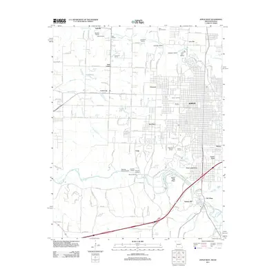 2011 Map of Joplin West, 2011 Print