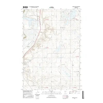 2016 Map of Jordan East, 2016 Print