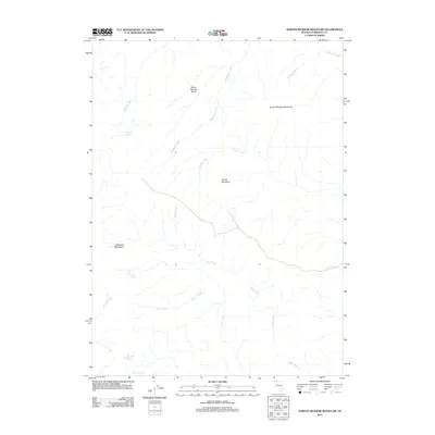 2011 Map of Jordan Meadow Mountain, 2011 Print