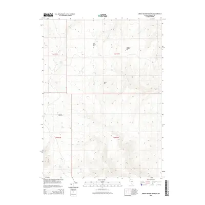 2015 Map of Jordan Meadow Mountain, 2015 Print