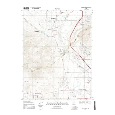 2014 Map of Jordan Narrows, 2014 Print