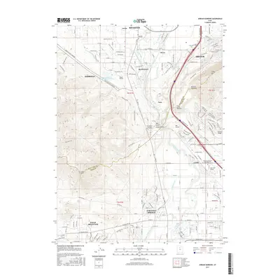 2017 Map of Jordan Narrows, 2017 Print
