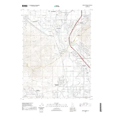 2020 Map of Jordan Narrows, 2020 Print