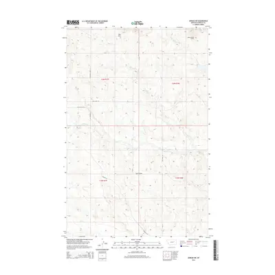 2014 Map of Jordan NW, 2014 Print