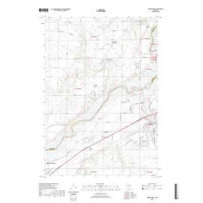 2019 Map of Jordan West, 2019 Print