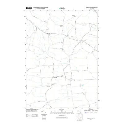 2013 Map of Jordanville, 2013 Print