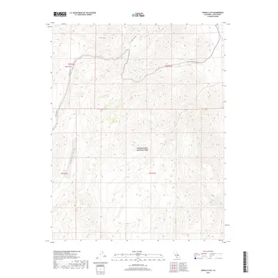 2018 Map of Joshua Flats, 2018 Print