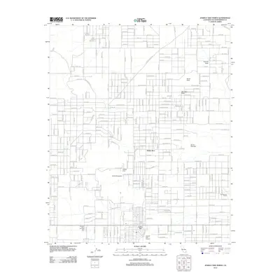 2012 Map of Joshua Tree North, 2012 Print