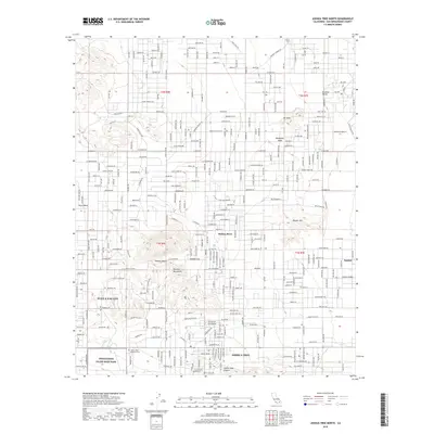 2018 Map of Joshua Tree North, 2018 Print