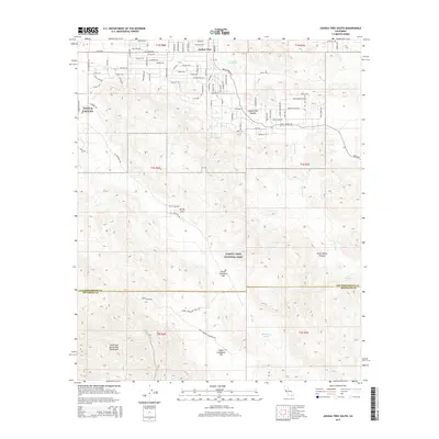 2015 Map of Joshua Tree South, 2015 Print
