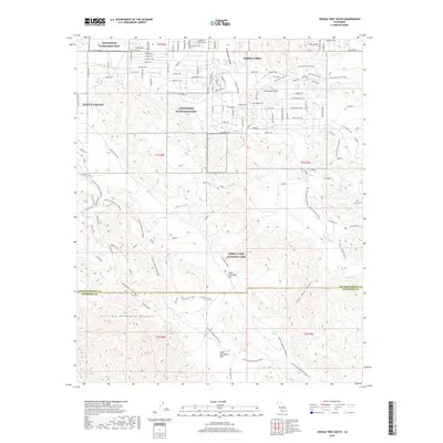 2018 Map of Joshua Tree South, 2018 Print
