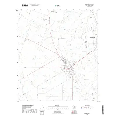 2019 Map of Jourdanton, 2019 Print