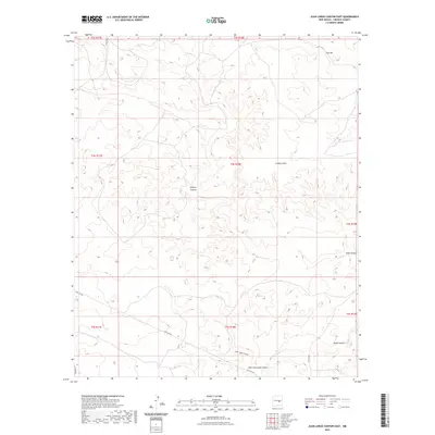 2023 Map of Juan Largo Canyon East, 2023 Print