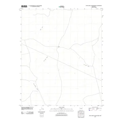 2010 Map of Juan Largo Canyon West, 2010 Print