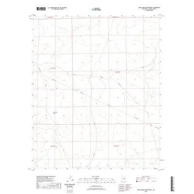 2020 Map of Juan Largo Canyon West, 2020 Print