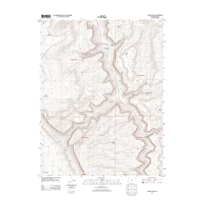 2013 Map of Juanita Arch, 2013 Print