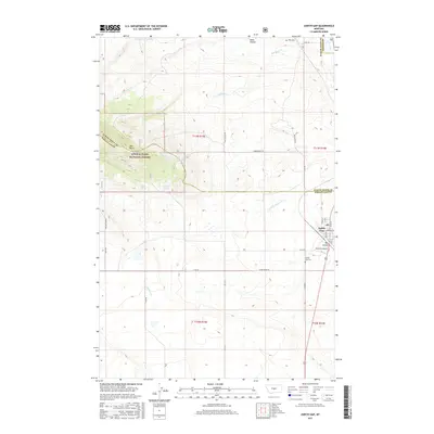 2017 Map of Judith Gap, 2017 Print