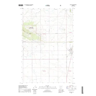 2020 Map of Judith Gap, 2020 Print