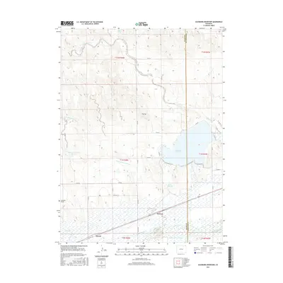 2016 Map of Julesburg Reservoir, 2016 Print