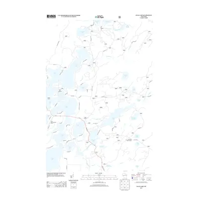 2013 Map of Julia Lake, 2013 Print