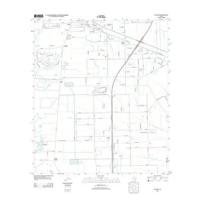 2013 Map of Juliff, 2013 Print