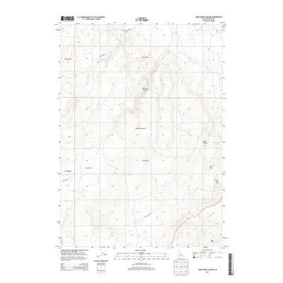 2013 Map of Jump Creek Canyon, 2013 Print