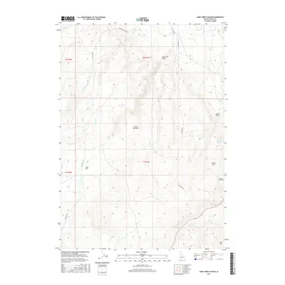 2017 Map of Jump Creek Canyon, 2017 Print