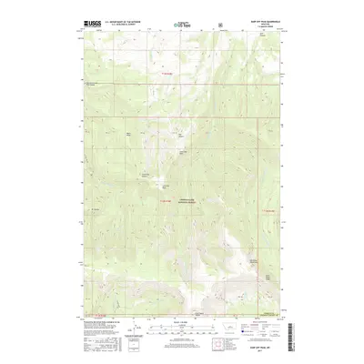 2017 Map of Jump Off Peak, 2017 Print