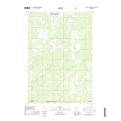 2018 Map of Jump River Fire Tower NE, 2018 Print