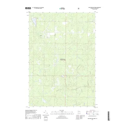 2018 Map of Jump River Fire Tower, 2018 Print