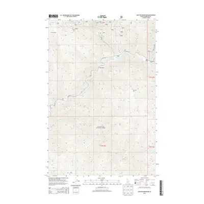 2014 Map of Junction Mountain, 2014 Print