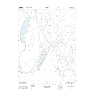 2012 Map of June Lake, 2012 Print