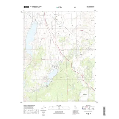 2018 Map of June Lake, 2018 Print