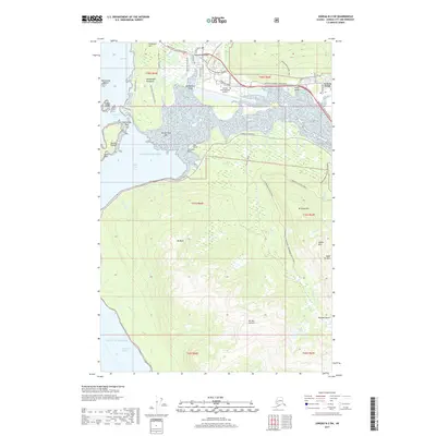 2017 Map of Juneau B-2 SW, 2017 Print