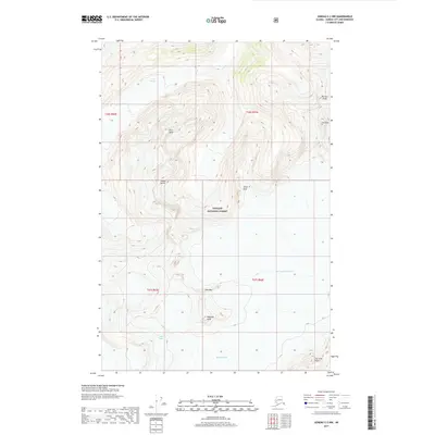2017 Map of Juneau C-2 NW, 2017 Print