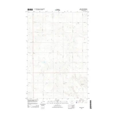 2014 Map of Jung Lake, 2014 Print