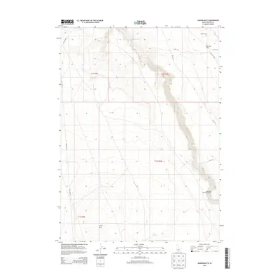 2013 Map of Juniper Butte, 2013 Print