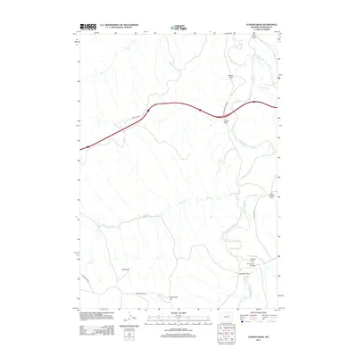 2012 Map of Juniper Draw, 2012 Print