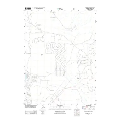 2012 Map of Juniper Flat, 2012 Print