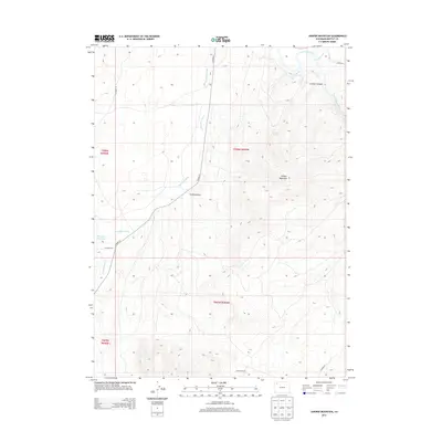 2013 Map of Juniper Mountain, 2013 Print